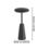 Eglo Piccola  Rechargeable LED Portable Table Lamp Black 270lm