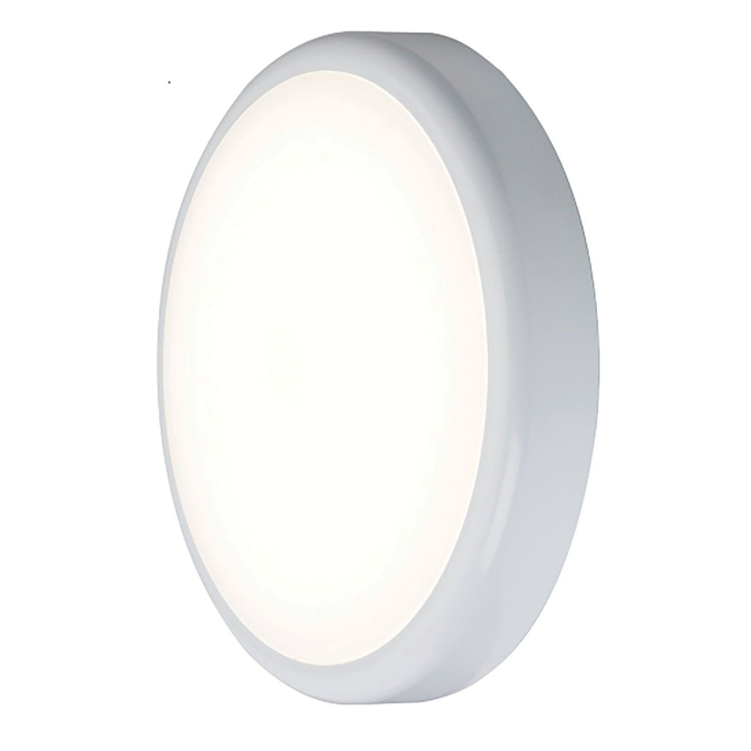 Knightsbridge BT9ACT Indoor & Outdoor Round LED CCT Adjustable Bulkhead White 9W 730-810lm (884GA)