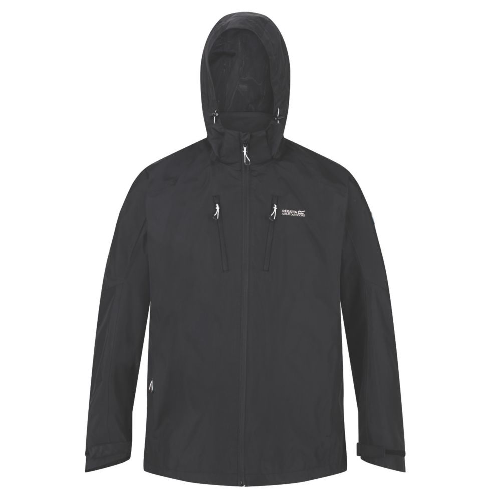 Regatta Calderdale IV Waterproof Shell Jacket Black Large Size 41 1/2 ...