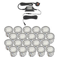 LAP Coldstrip 30mm Outdoor LED Recessed Deck Light Kit White 10W 20 x 19.5lm 20 Pack