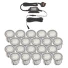 LAP Coldstrip 30mm Outdoor LED Recessed Deck Light Kit White 10W 20 x 19.5lm 20 Pack