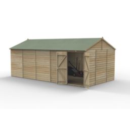 Forest Beckwood 19' 6" x 10' (Nominal) Reverse Apex Shiplap Timber Shed