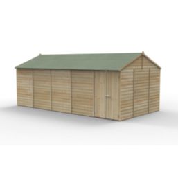 Forest Beckwood 19' 6" x 10' (Nominal) Reverse Apex Shiplap Timber Shed
