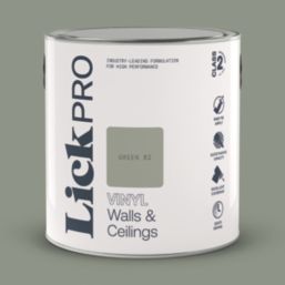 LickPro  2.5Ltr Green 02 Vinyl Matt Emulsion  Paint