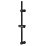 Swirl Round Shower Riser Rail ABS Matt Black 680mm