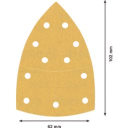 Bosch Expert C470 180 Grit 11-Hole Punched Multi-Material Sandpaper 102mm x 62mm 10 Pack
