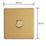 Varilight  1-Gang Slave Multi-Way LED Dimmer Switch  Brushed Brass with Colour-Matched Inserts