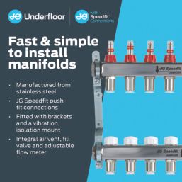 JG Speedfit 10 Port Manifold Set Chrome