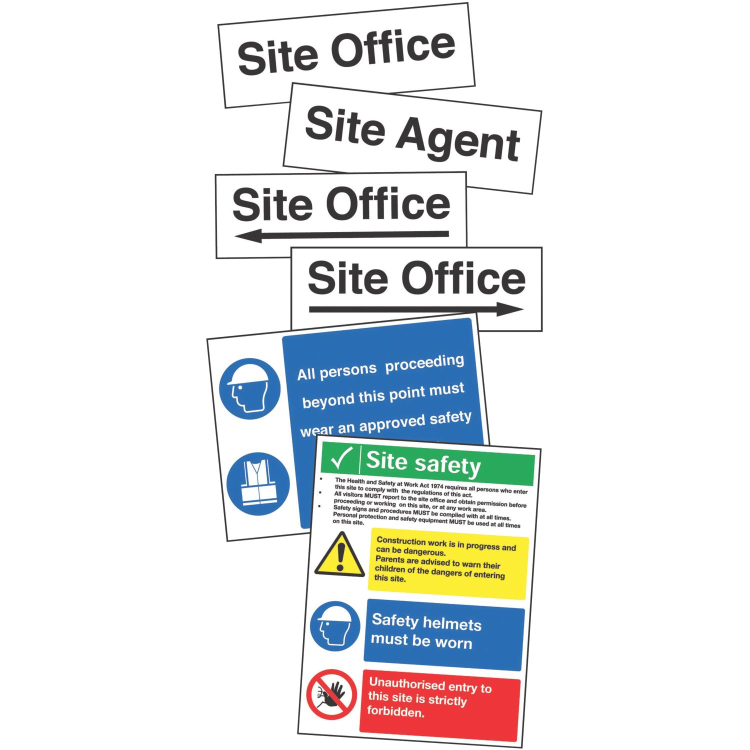 Site Safety & Navigation Signs Start Up Pack x (88553)