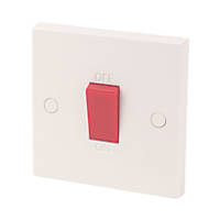 45A 1-Gang DP Cooker Switch White