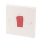 Essentials  45A 1-Gang DP Cooker Switch White