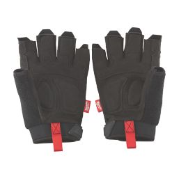 Milwaukee  Fingerless Work Gloves Black/Grey X Large