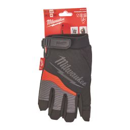 Milwaukee  Fingerless Work Gloves Black/Grey X Large
