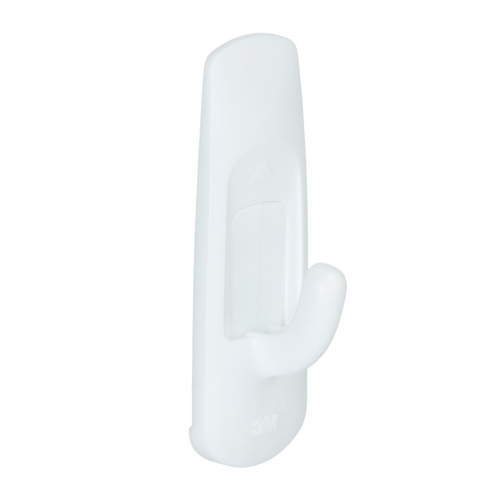 wilko White Small Self Adhesive Hooks 6 Pack