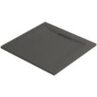 Mira Flight Level Square Shower Tray Slate Grey 900mm x 900mm x 25mm