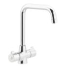 Streame by Abode Crescendo Quad Dual-Lever Mono Mixer Chrome