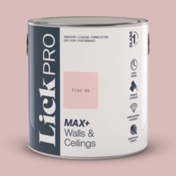 LickPro Max+ 2.5Ltr Pink 05 Matt Emulsion  Paint