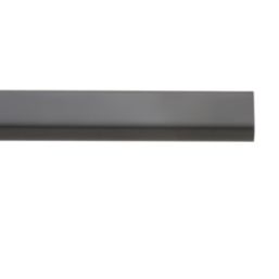 Rail and Tube Solutions  Oval Wardrobe Rail Matt Black 1828mm x 15mm