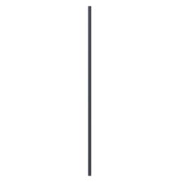 Rail and Tube Solutions  Oval Wardrobe Rail Matt Black 1828mm x 15mm