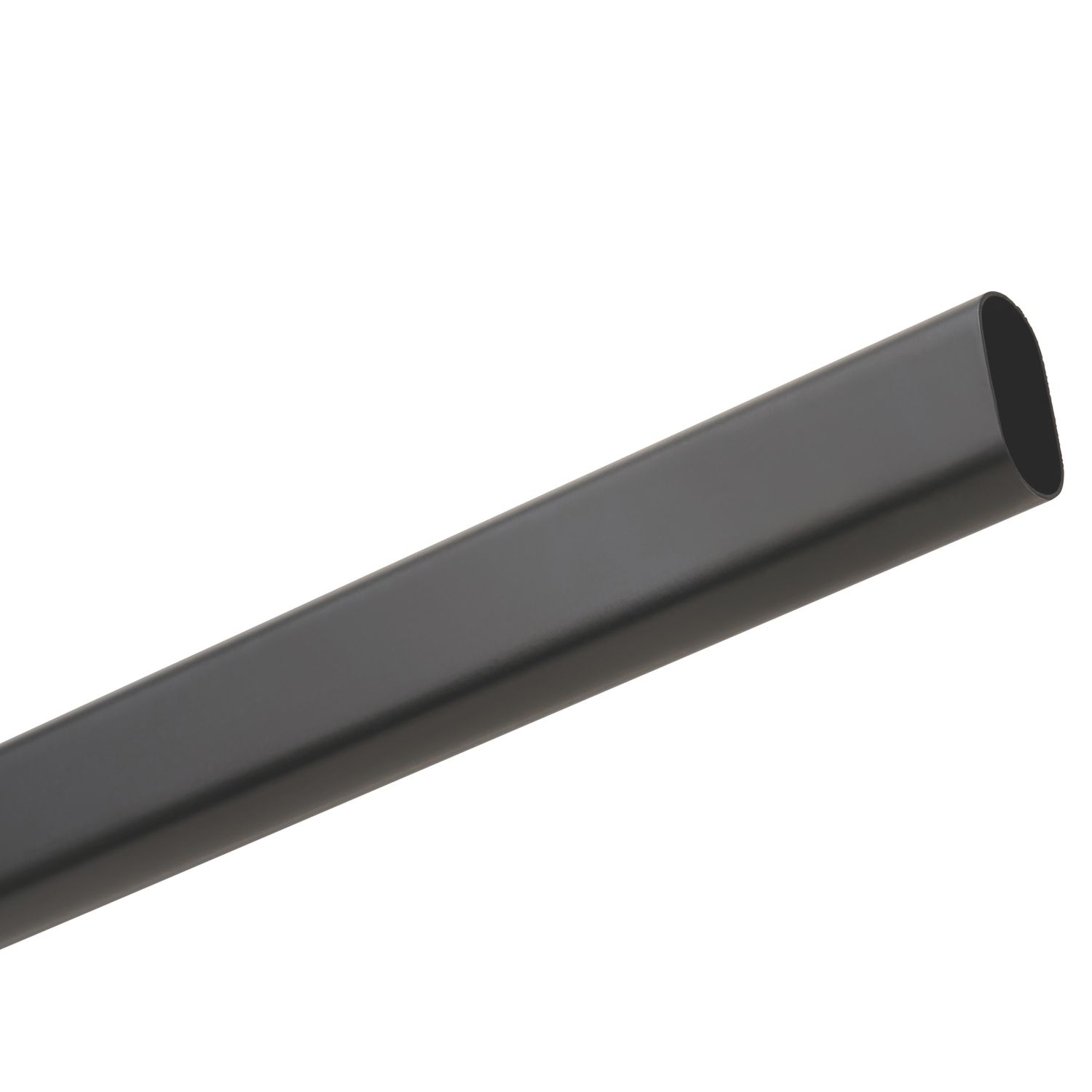 Rail & Tube Solutions Oval Wardrobe Rail Matt Black 1828mm x 15mm (885KK)