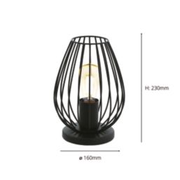 Eglo Newtown Table Lamp Black