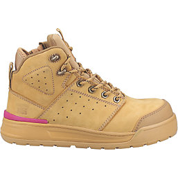 Hard Yakka W 3056 Metal Free Womens Safety Boots Wheat Size 7