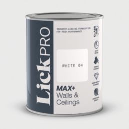 LickPro Max+ 1Ltr White 04  Matt Emulsion  Paint