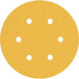 Bosch Expert C470  240 Grit 6-Hole Punched Multi-Material Sanding Discs 150mm 5 Pack