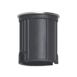 Zink Ayle 42mm Outdoor RGB & White Round LED Solar-Powered Deck Lights Black 200lm