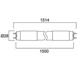 Sylvania TOLEDO NEOS G13 T8 LED Tube 1800lm 13.3W 1198mm (4')