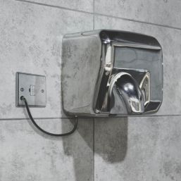 British General Nexus Metal 13A Unswitched Fused Spur & Flex Outlet  Polished Chrome