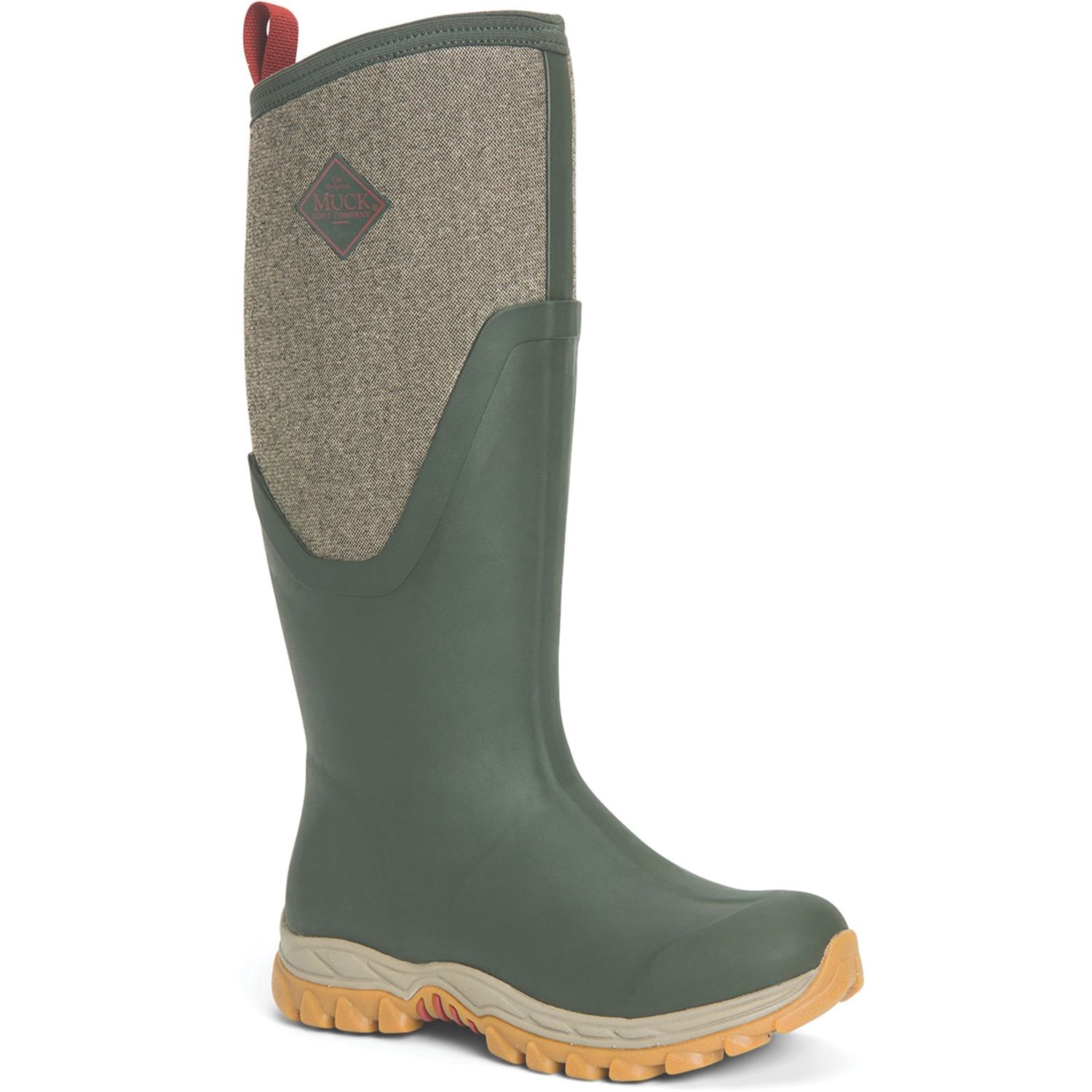 Muck Boots MB Arctic Sport II Tall Size 5 Womens Olive Non Safety Wellies (885XR)