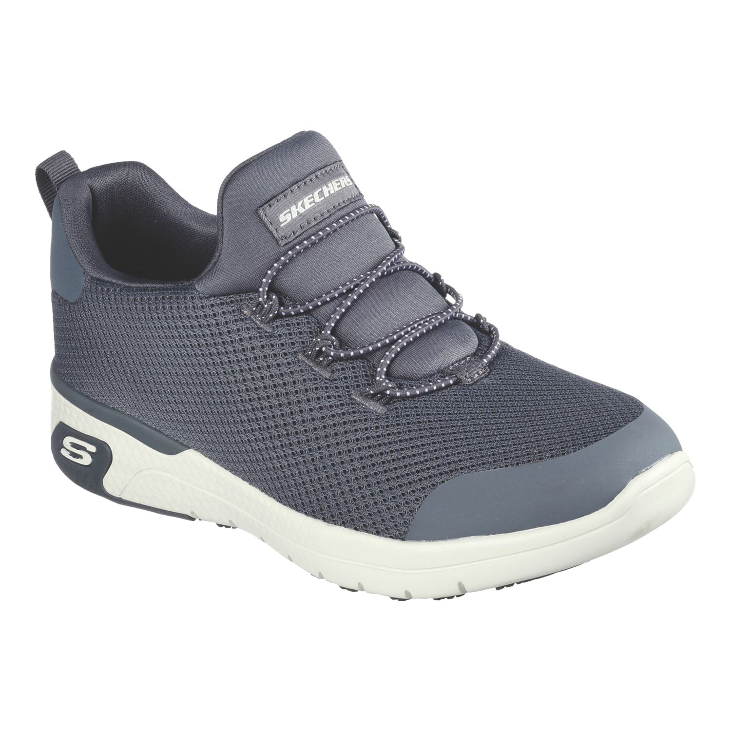 Skechers Marsing - Waiola SR Size 8 Womens Charcoal Slip-On Occupational Trainers (885YP)