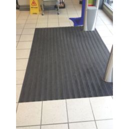 COBA Premier Track Entrance Mat Black/Anthracite 440mm x 290mm x 16mm 2 Pack