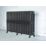 Arroll 760mm x 1234mm 7370BTU Black / Silver Cast Iron 3 Column Radiator