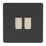 Varilight  10AX 2-Gang 2-Way Light Switch  Jet Black