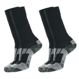 Snickers 9226 Zero-Waste Socks Black 7-10 2 Pack