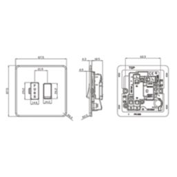 Knightsbridge  13A Switched Fused Spur  Matt White