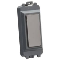 Knightsbridge  1-Module Grid Blanking Plate Black Nickel