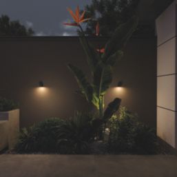 Calex Sanremo Outdoor Wall Light Black
