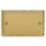 Varilight  2-Gang Blanking Plate Polished Brass