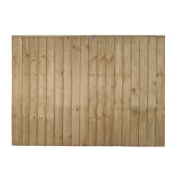 Forest Vertical Board Closeboard  Fence Panels Natural Timber 6' x 4' Pack of 4