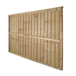 Forest Vertical Board Closeboard  Fence Panels Natural Timber 6' x 4' Pack of 4