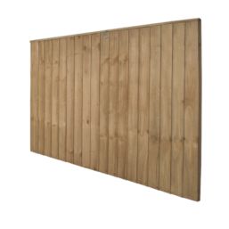 Forest Vertical Board Closeboard  Fence Panels Natural Timber 6' x 4' Pack of 4