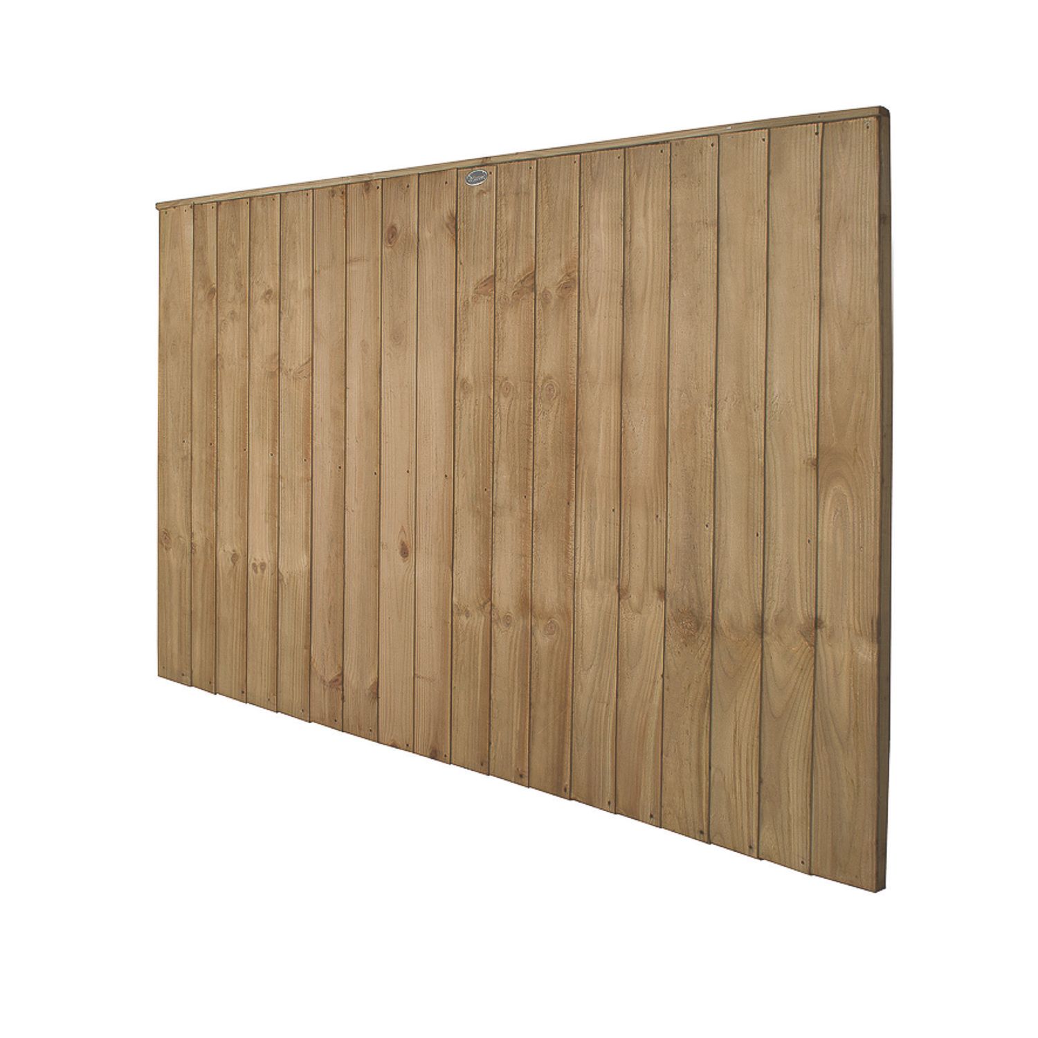 Forest Vertical Board Closeboard Fence Panels Natural Timber 6' x 4' Pack of 4 (886FL)
