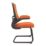 Nautilus Designs Luna Medium Back Cantilever/Visitor Chair Orange