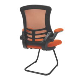 Nautilus Designs Luna Medium Back Cantilever/Visitor Chair Orange