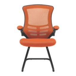 Nautilus Designs Luna Medium Back Cantilever/Visitor Chair Orange