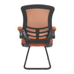 Nautilus Designs Luna Medium Back Cantilever/Visitor Chair Orange