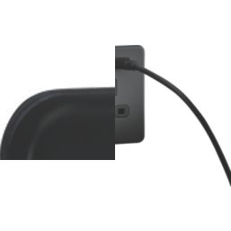 Knightsbridge  13A 2-Gang SP Switched Socket + 4.0A 20W 2-Outlet Type A & C USB Charger Anthracite with Black Inserts